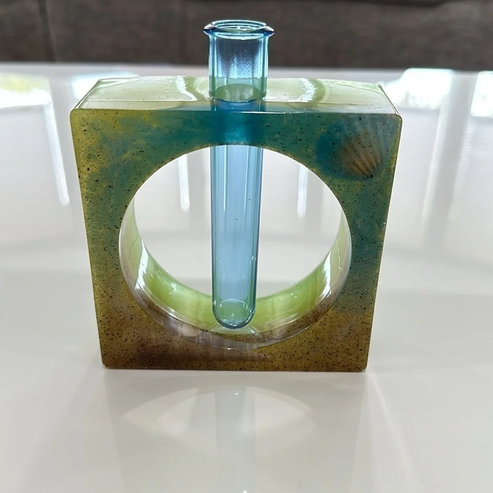 Handmade beach themed flower vase  🏖️